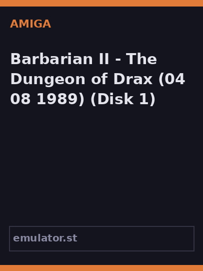 Barbarian II - The Dungeon of Drax