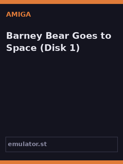Barney Bear Goes to Space
