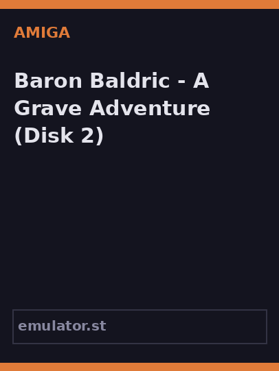 Baron Baldric - A Grave Adventure