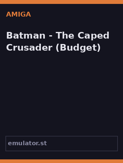 Batman - The Caped Crusader