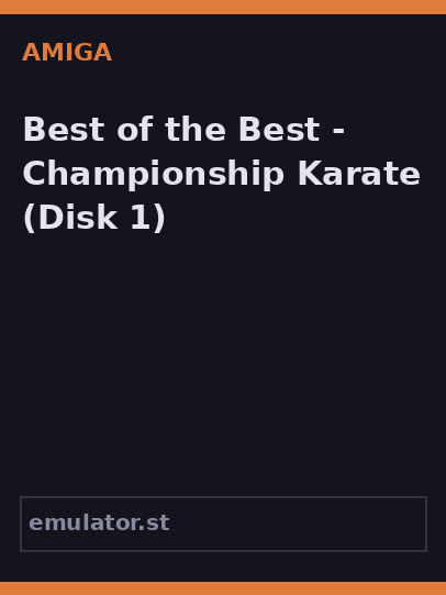 Best of the Best - Championship Karate