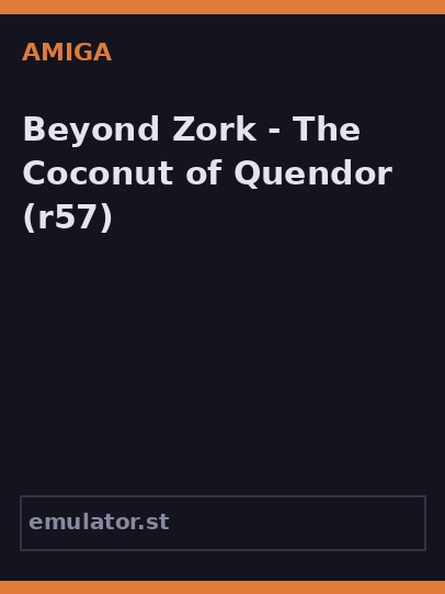 Beyond Zork - The Coconut of Quendor