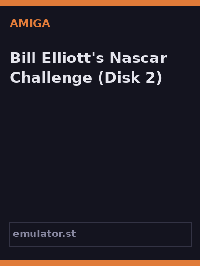 Bill Elliott's Nascar Challenge