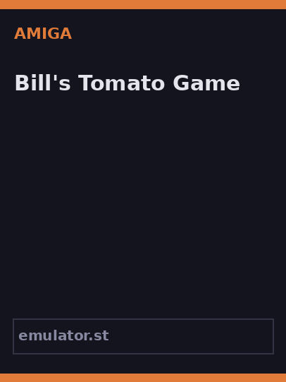 Bill's Tomato Game