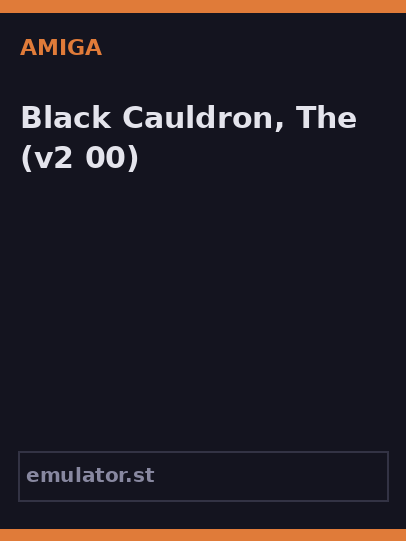 Black Cauldron, The