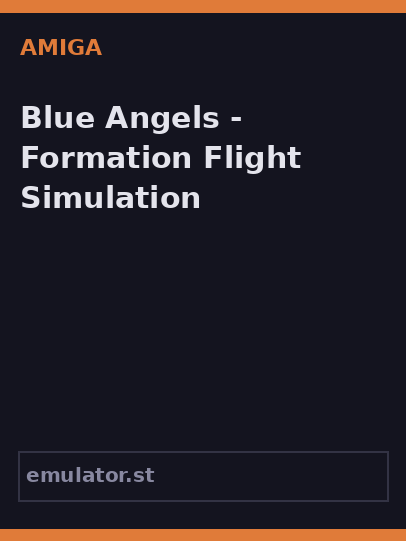 Blue Angels - Formation Flight Simulation