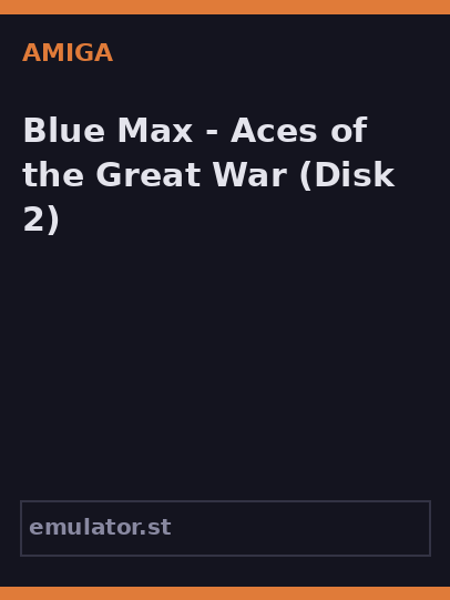 Blue Max - Aces of the Great War
