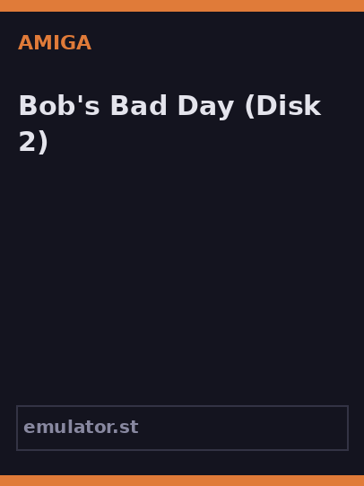Bob's Bad Day