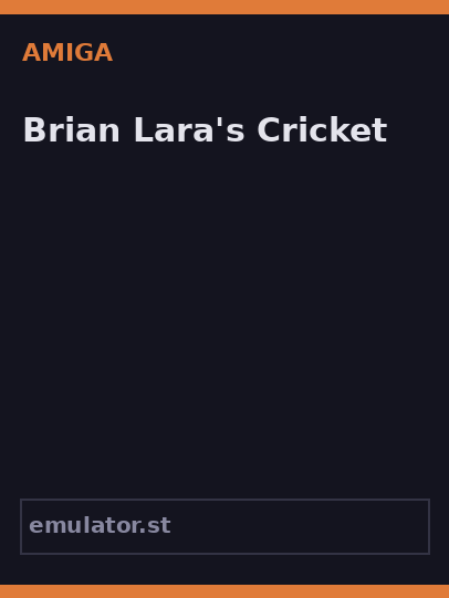 Brian Lara's Cricket