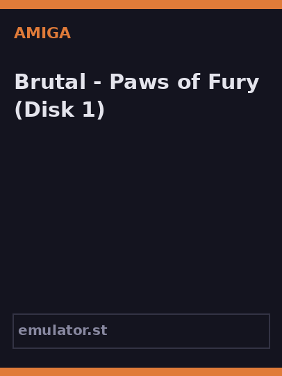 Brutal - Paws of Fury