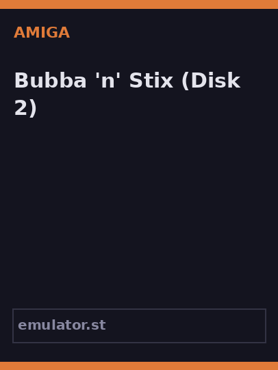 Bubba 'n' Stix