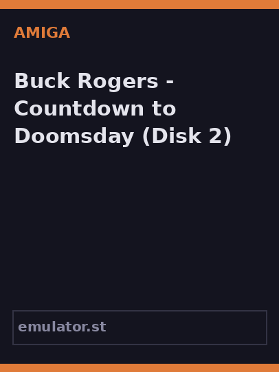 Buck Rogers - Countdown to Doomsday