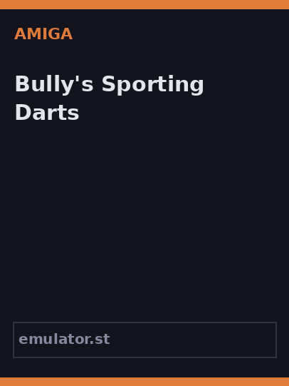 Bully's Sporting Darts