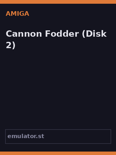 Cannon Fodder