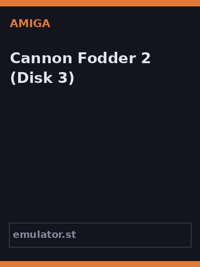 Cannon Fodder 2