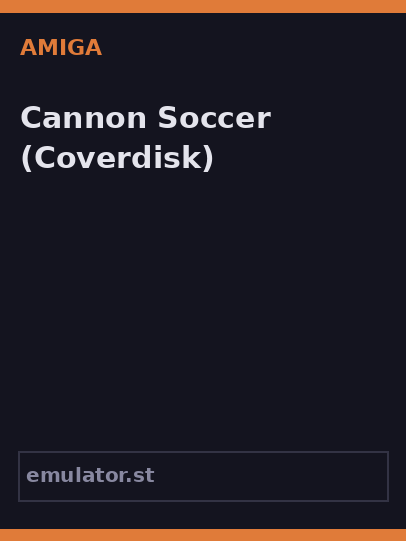 Cannon Soccer