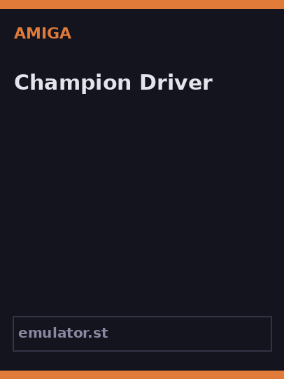 Champion Driver