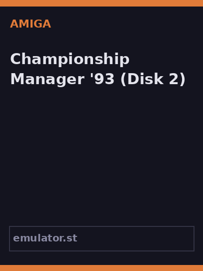 Championship Manager '93