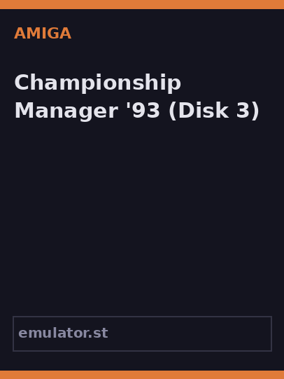 Championship Manager '93