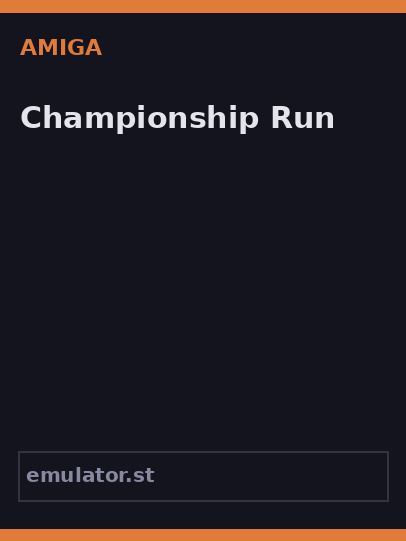 Championship Run