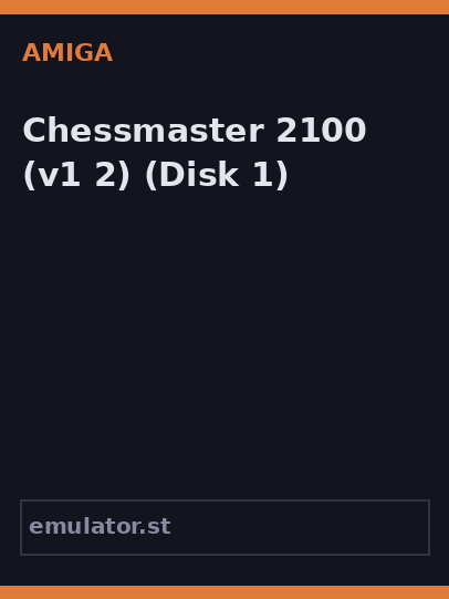Chessmaster 2100
