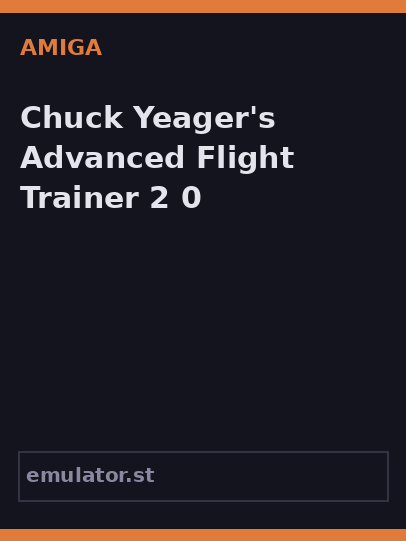 Chuck Yeager's Advanced Flight Trainer 2.0