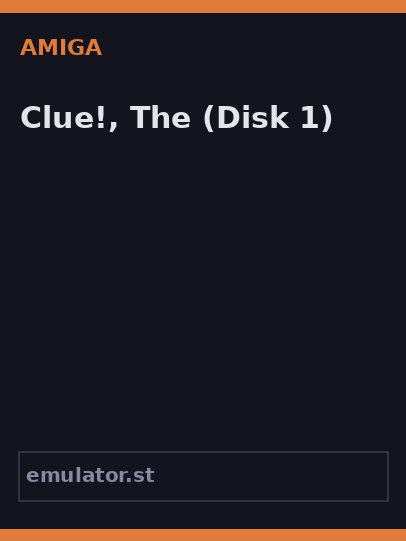 Clue!, The