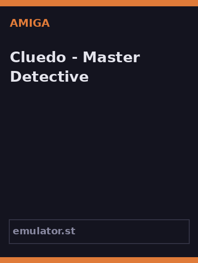 Cluedo - Master Detective