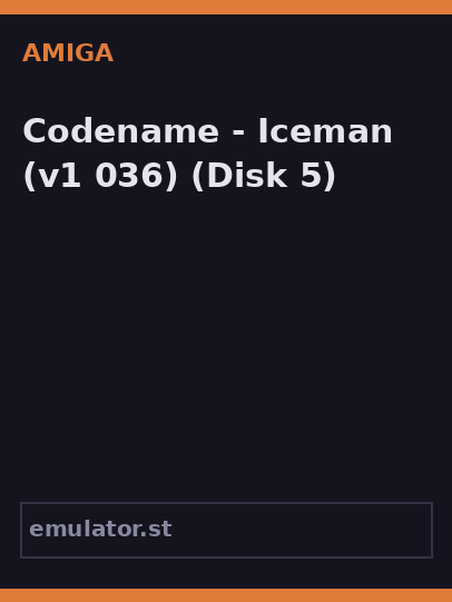 Codename - Iceman