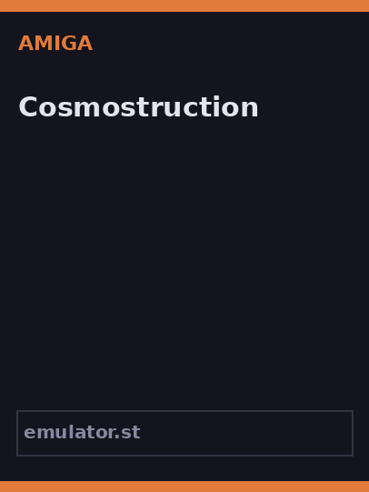 Cosmostruction