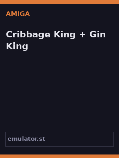Cribbage King + Gin King