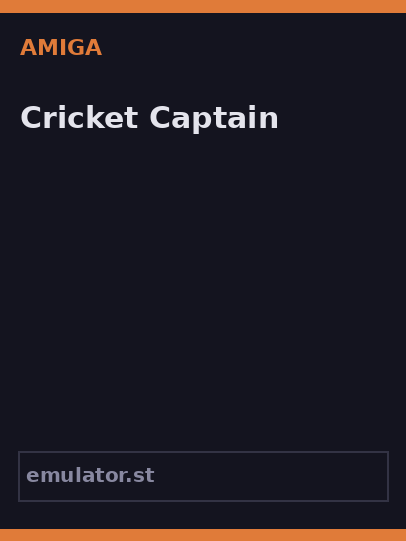 Cricket Captain