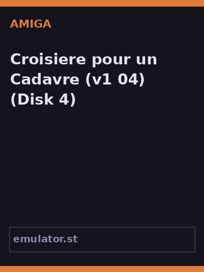 Croisiere pour un Cadavre