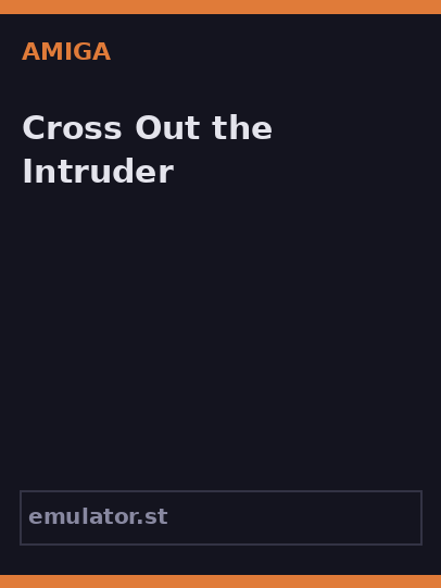 Cross Out the Intruder