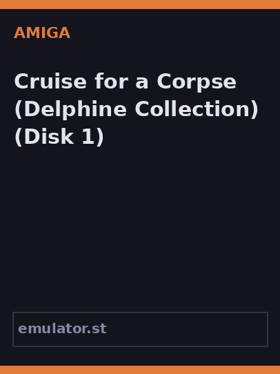 Cruise for a Corpse