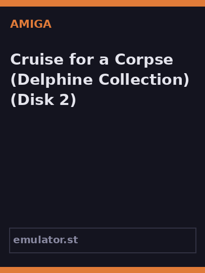 Cruise for a Corpse