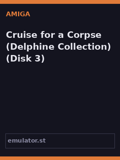 Cruise for a Corpse