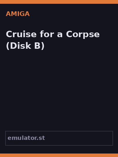 Cruise for a Corpse
