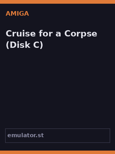 Cruise for a Corpse