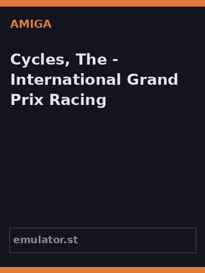 Cycles, The - International Grand Prix Racing