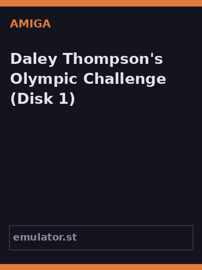 Daley Thompson's Olympic Challenge