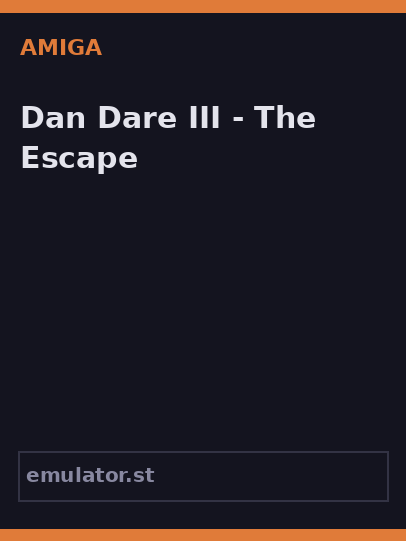Dan Dare III - The Escape