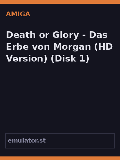 Death or Glory - Das Erbe von Morgan