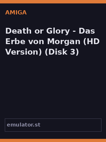 Death or Glory - Das Erbe von Morgan
