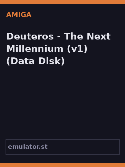 Deuteros - The Next Millennium