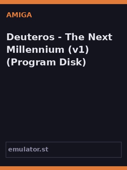 Deuteros - The Next Millennium