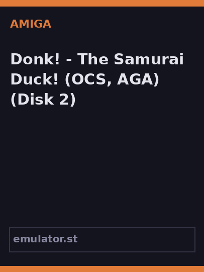 Donk! - The Samurai Duck!
