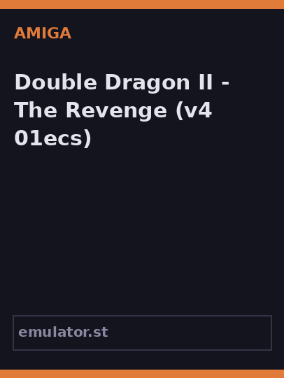 Double Dragon II - The Revenge