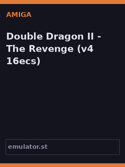 Double Dragon II - The Revenge