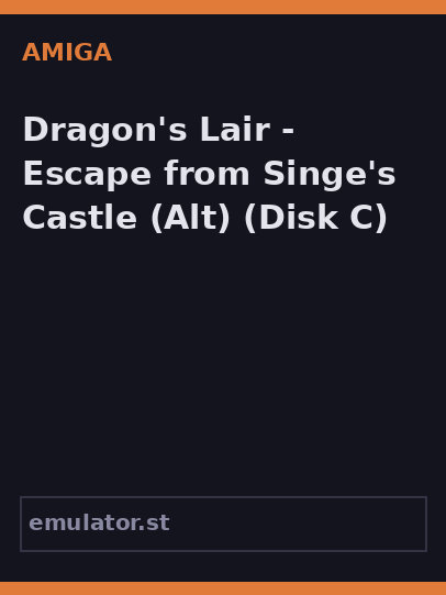 Dragon's Lair - Escape from Singe's Castle